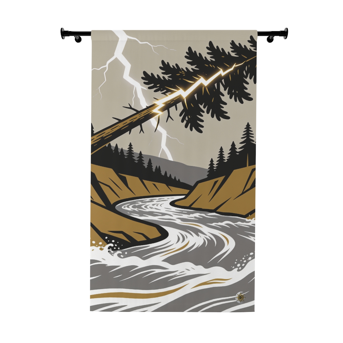 Original Art 882 Blackout Window Curtain Panel