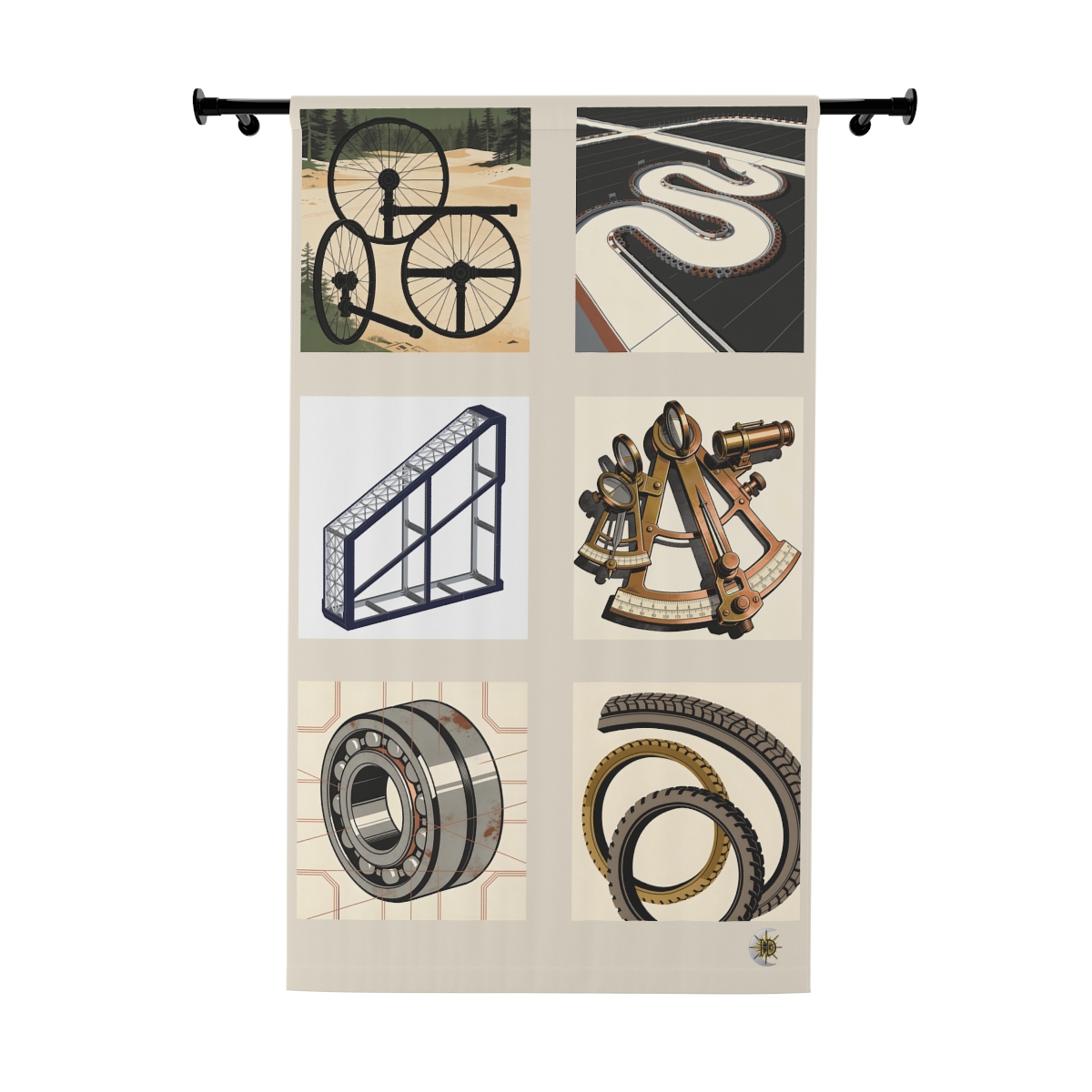 Original Art 894 Blackout Window Curtain Panel