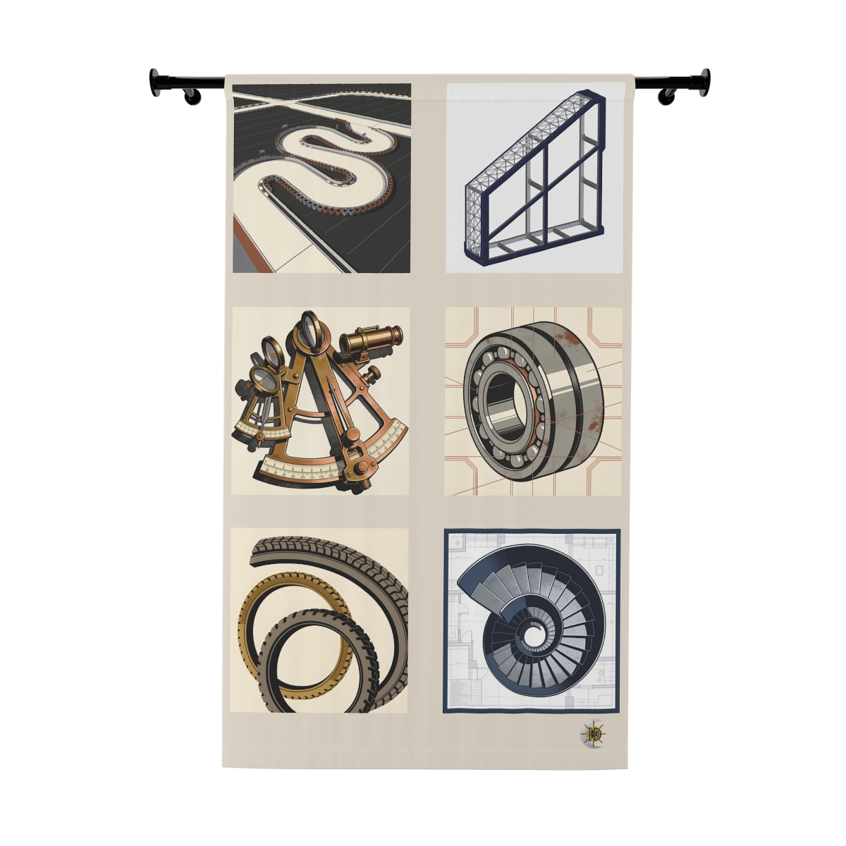 Original Art 899 Blackout Window Curtain Panel