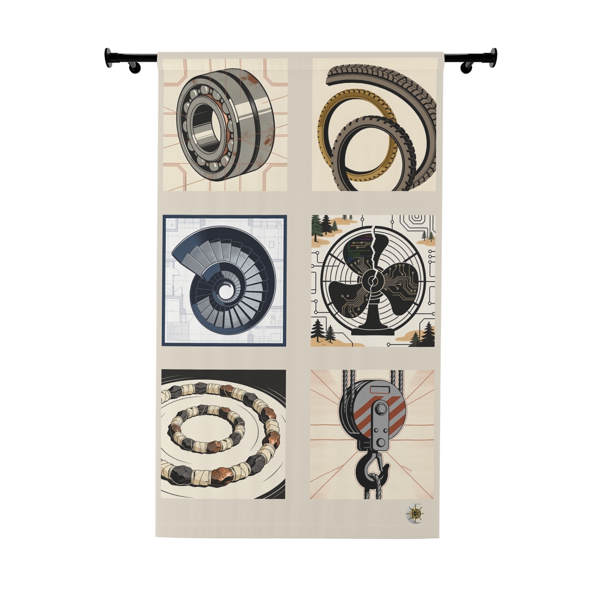 Original Art 912 Blackout Window Curtain Panel