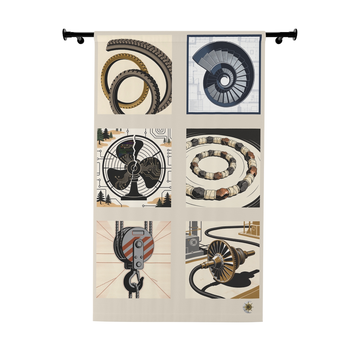 Original Art 913 Blackout Window Curtain Panel