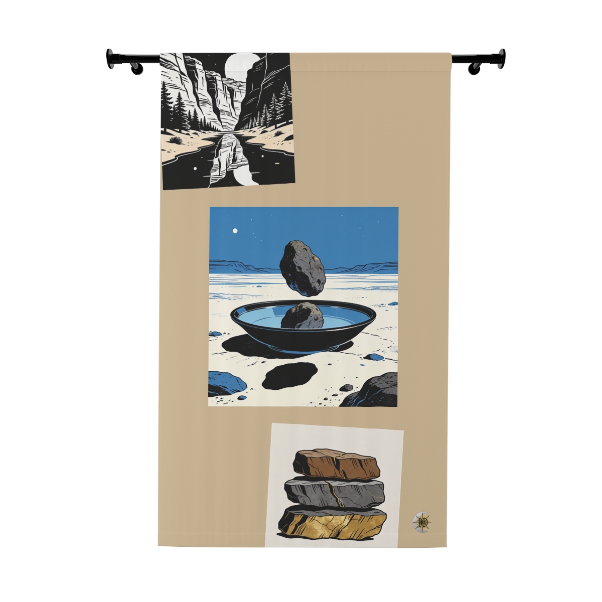 Original Art 914 Blackout Window Curtain Panel