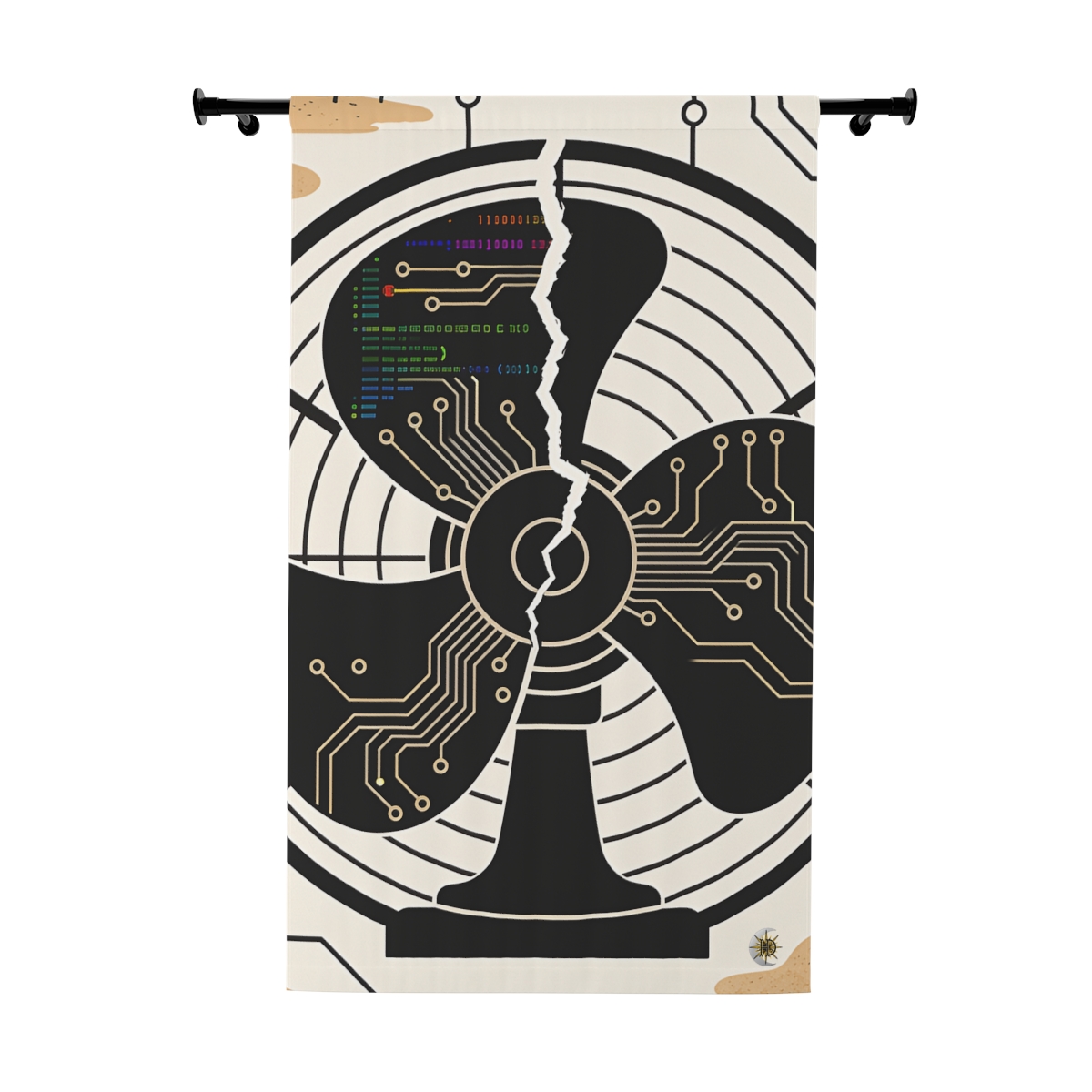 Original Art 916 Blackout Window Curtain Panel