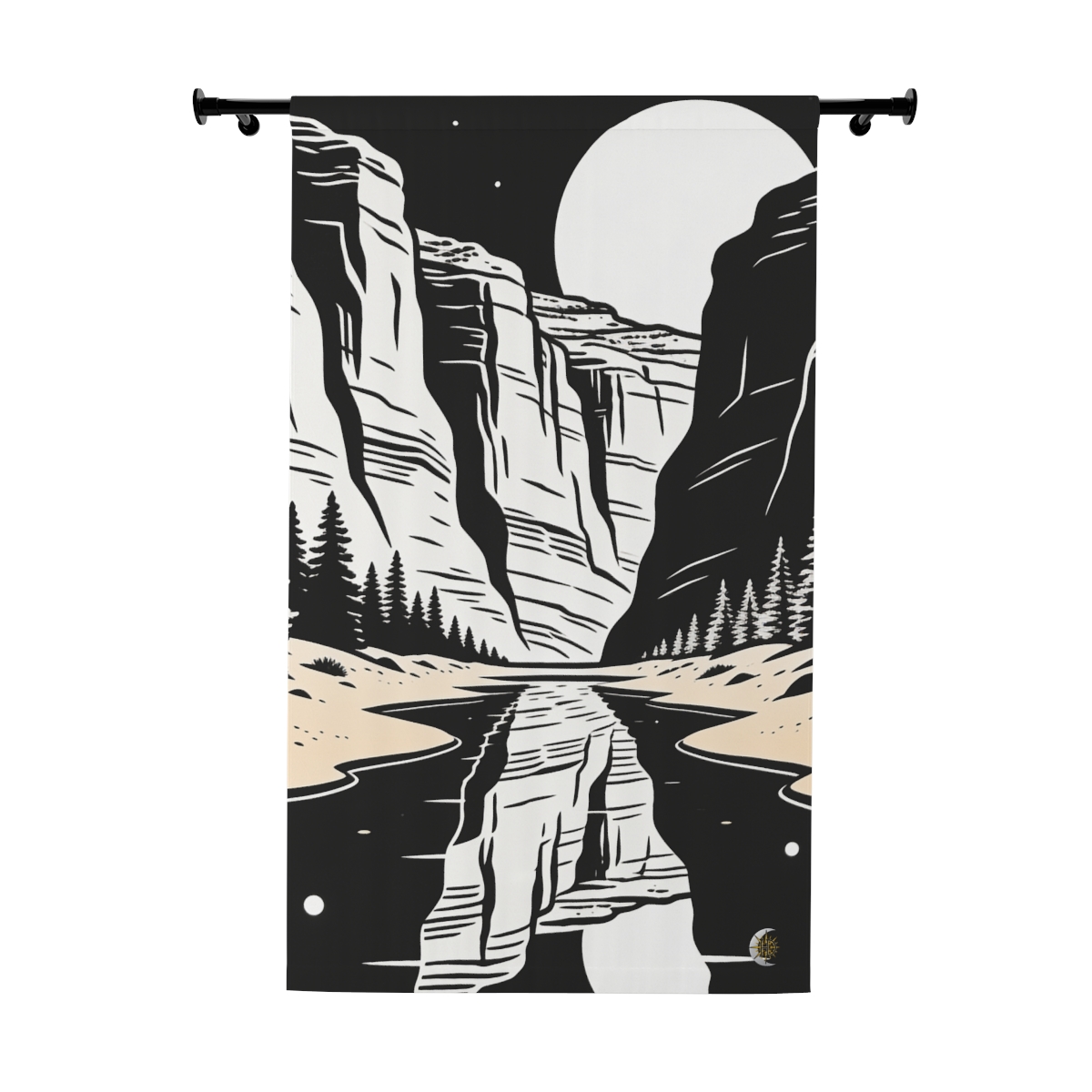 Original Art 925 Blackout Window Curtain Panel