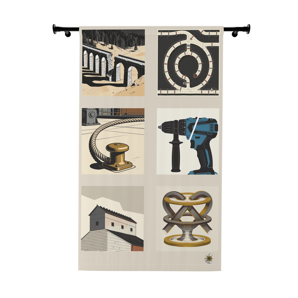 Original Art 934 Blackout Window Curtain Panel