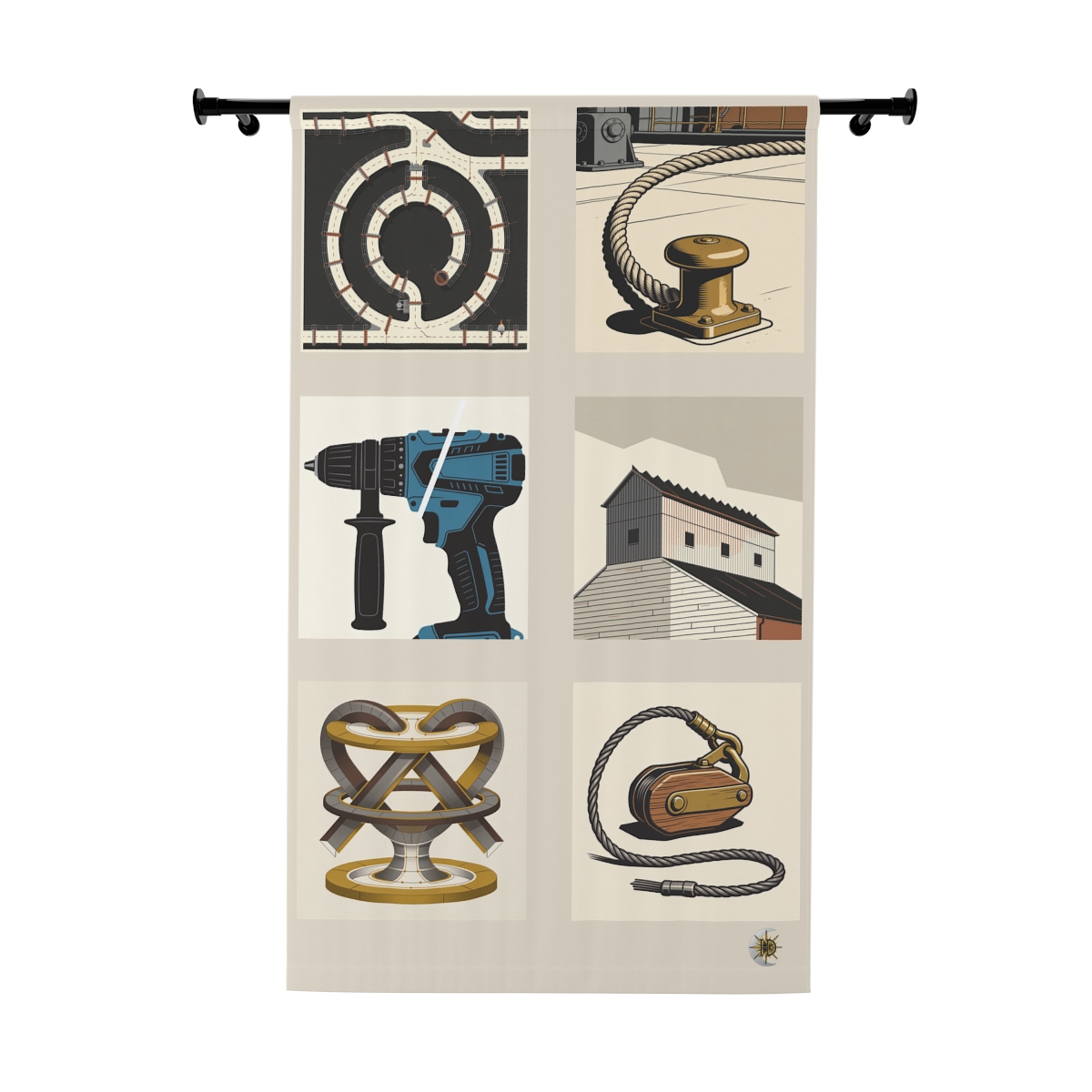 Original Art 935 Blackout Window Curtain Panel