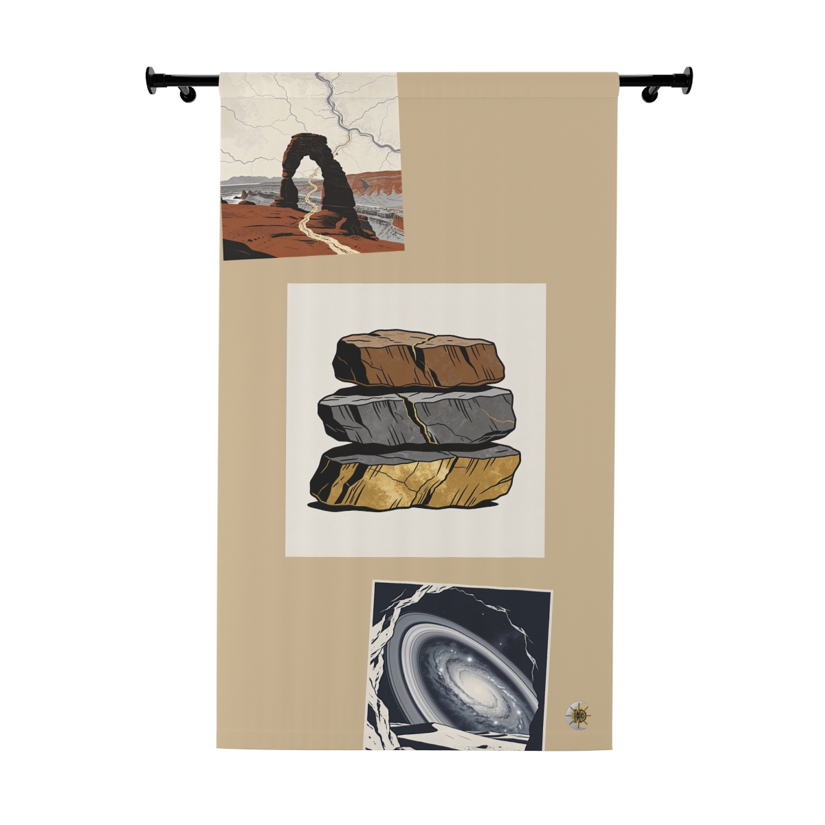 Original Art 936 Blackout Window Curtain Panel