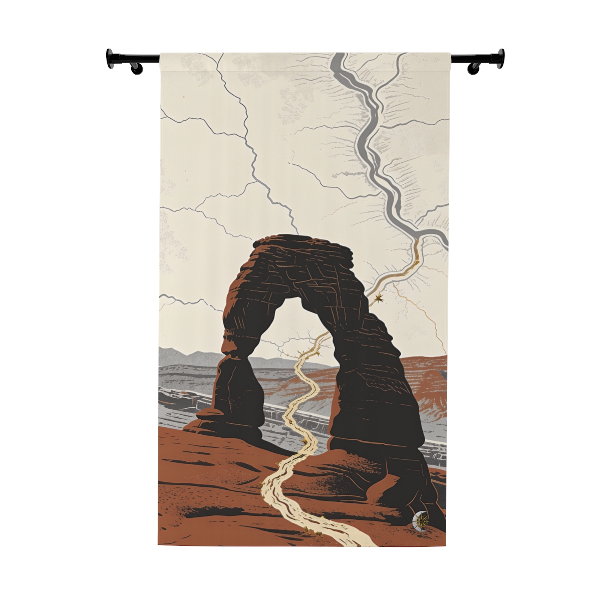 Original Art 939 Blackout Window Curtain Panel
