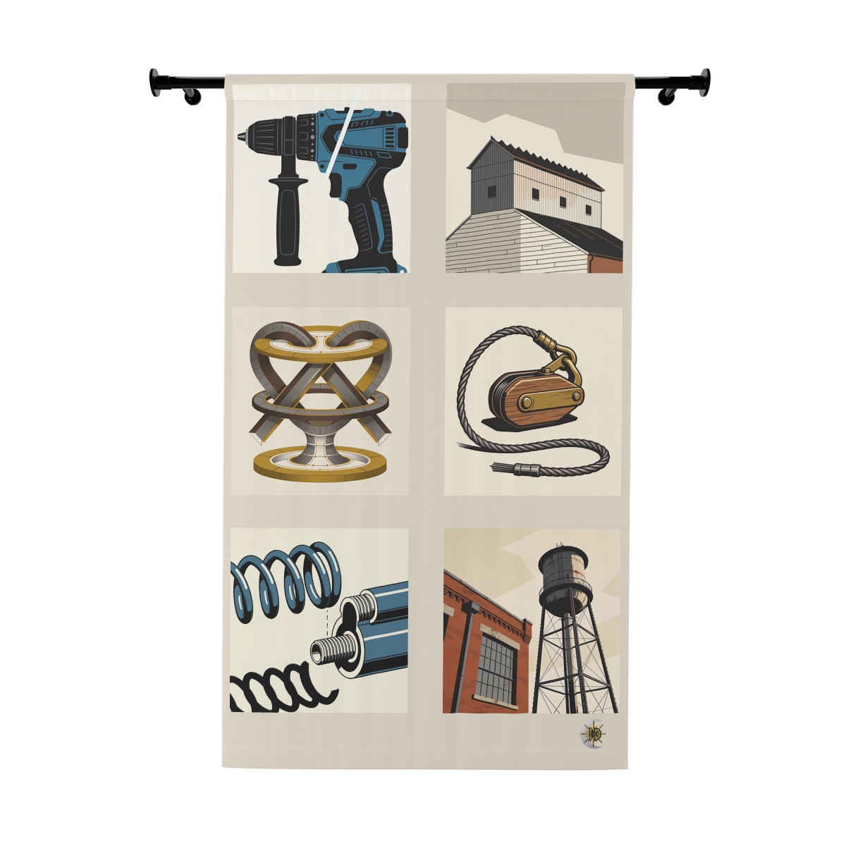 Original Art 941 Blackout Window Curtain Panel