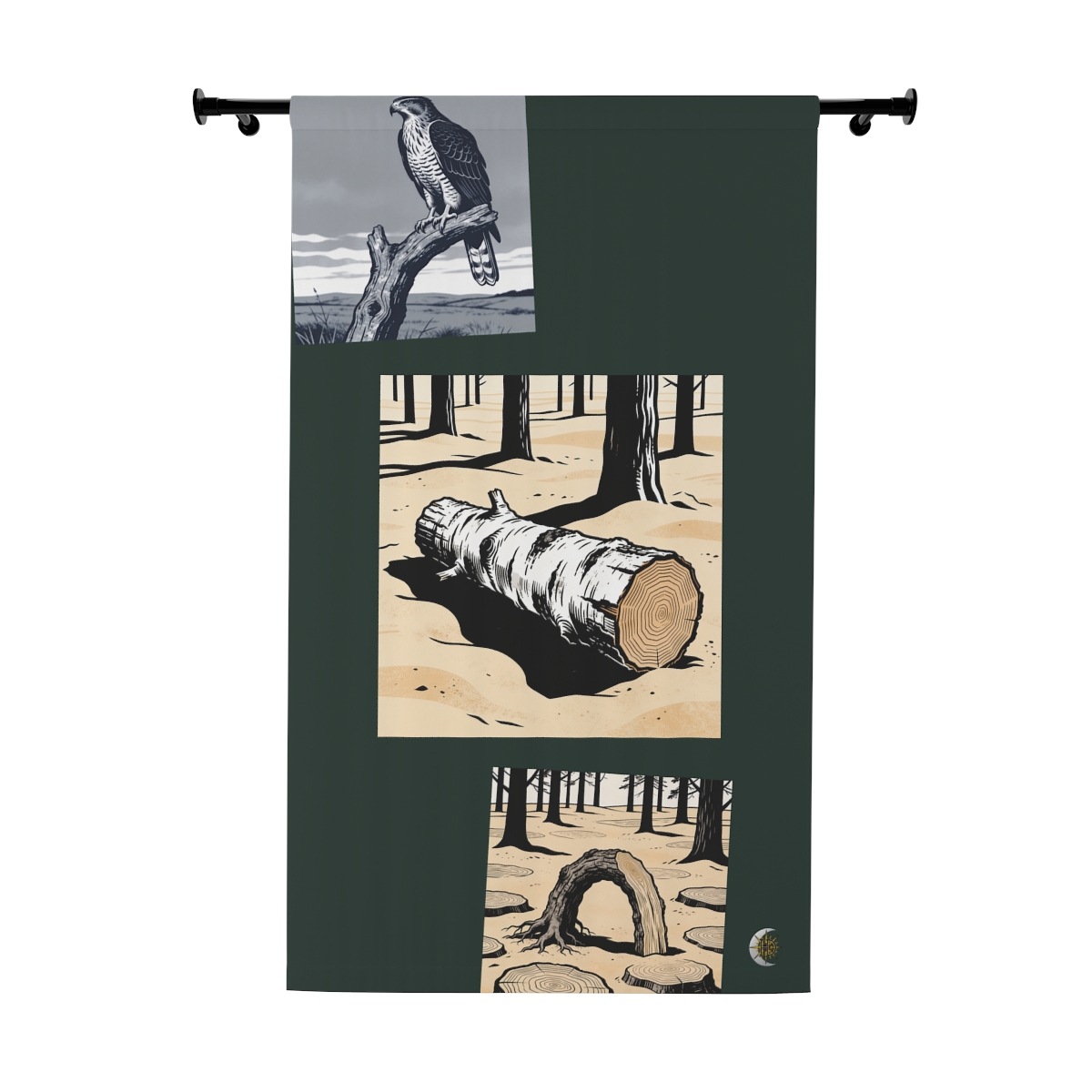 Original Art 948 Blackout Window Curtain Panel
