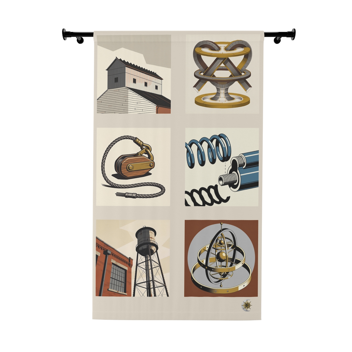 Original Art 949 Blackout Window Curtain Panel