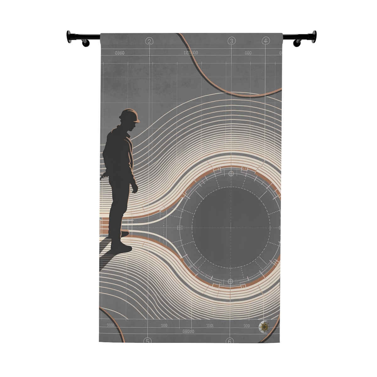 Original Art 609 Blackout Window Curtain Panel