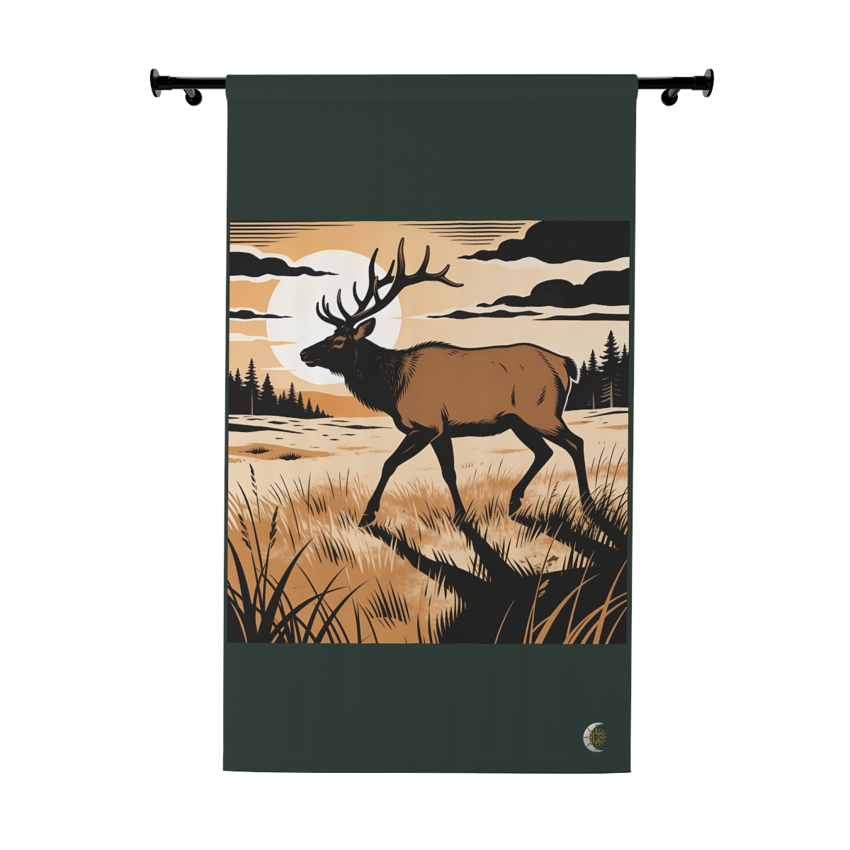 Original Art 617 Blackout Window Curtain Panel