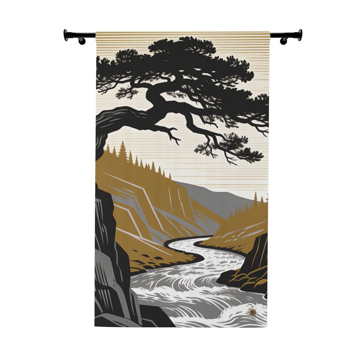 Original Art 646 Blackout Window Curtain Panel