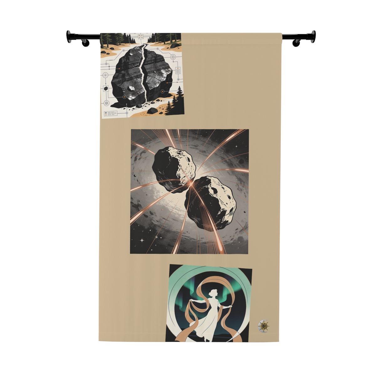 Original Art 661 Blackout Window Curtain Panel