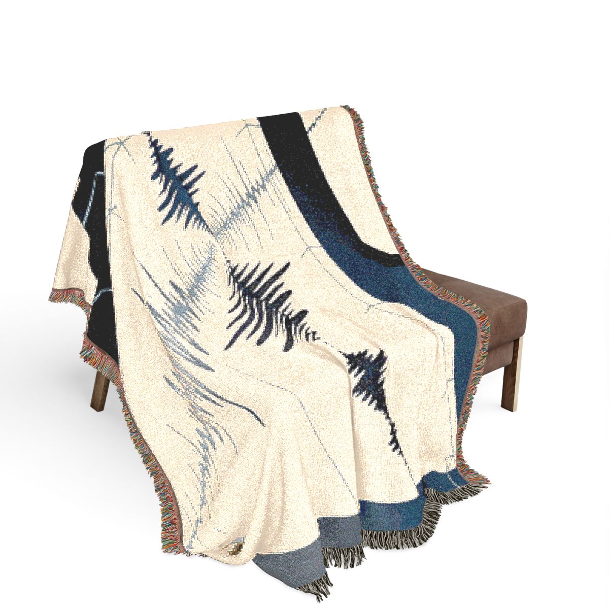 Original Art 1482 100% Cotton Woven Blanket, other view.