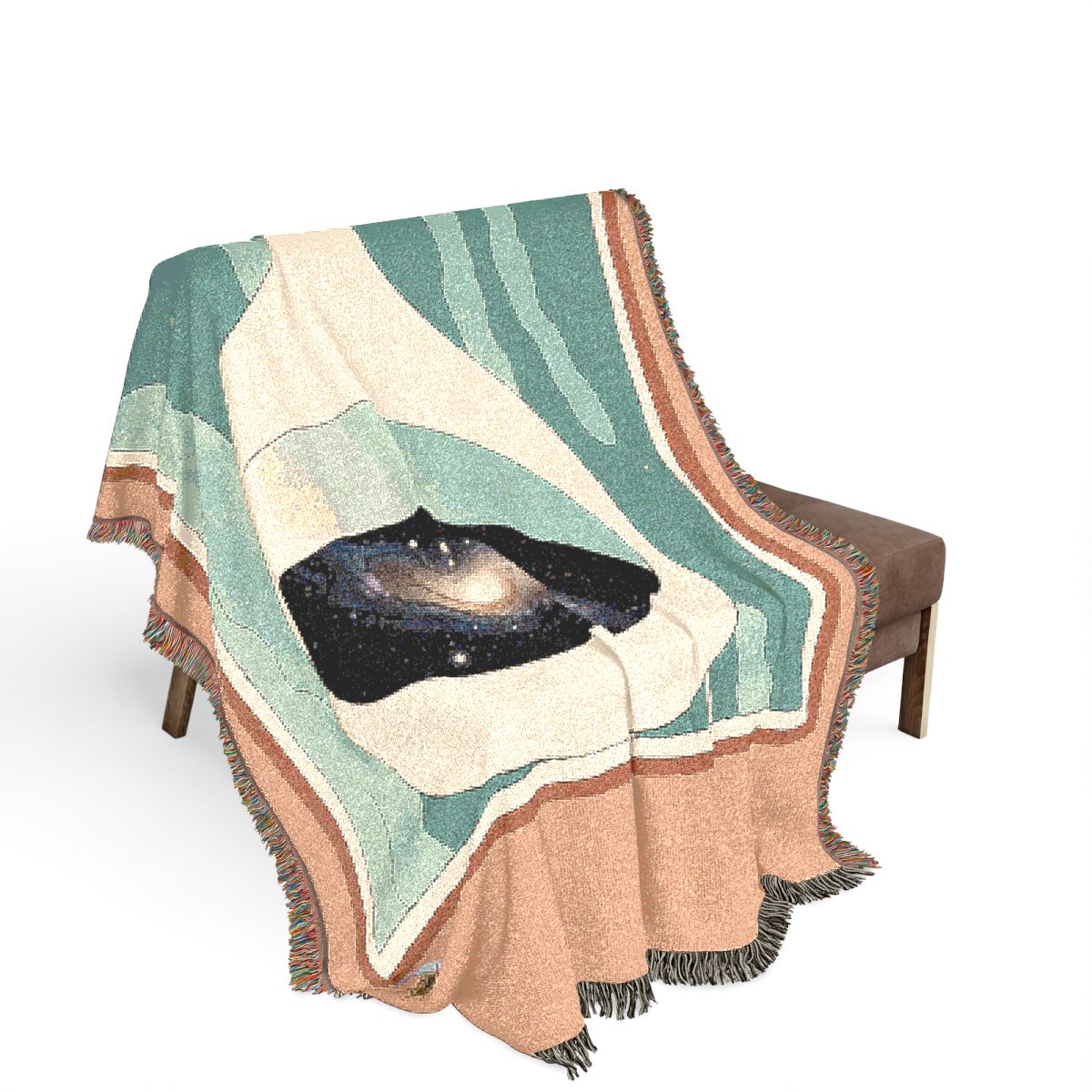 Original Art 1485 100% Cotton Woven Blanket, other view.
