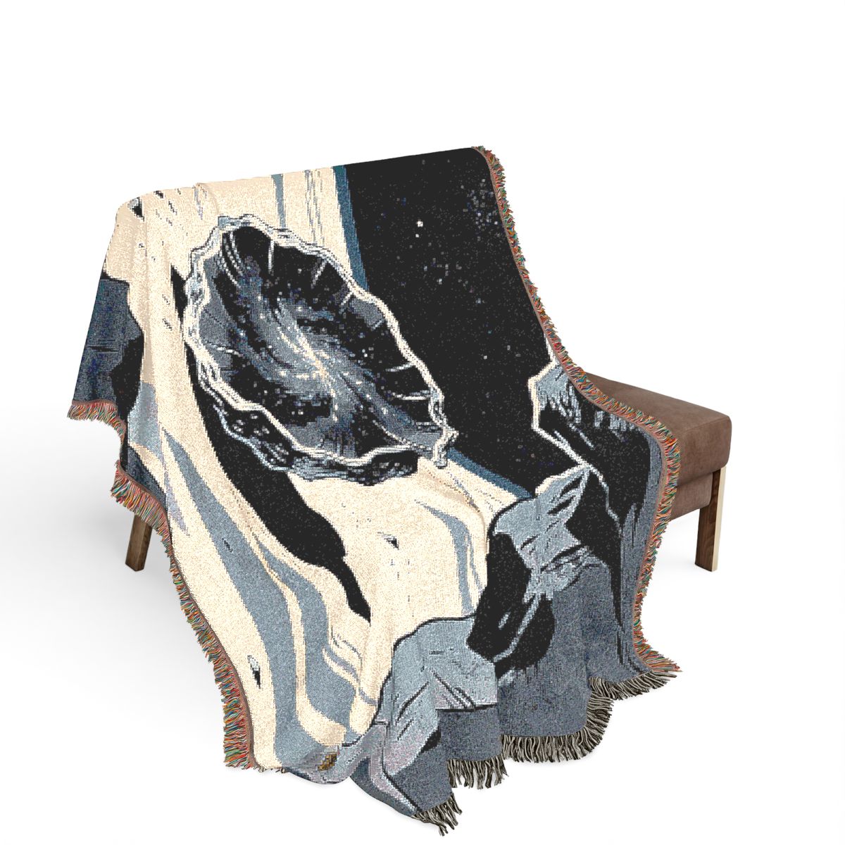 Original Art 1531 100% Cotton Woven Blanket, other view.