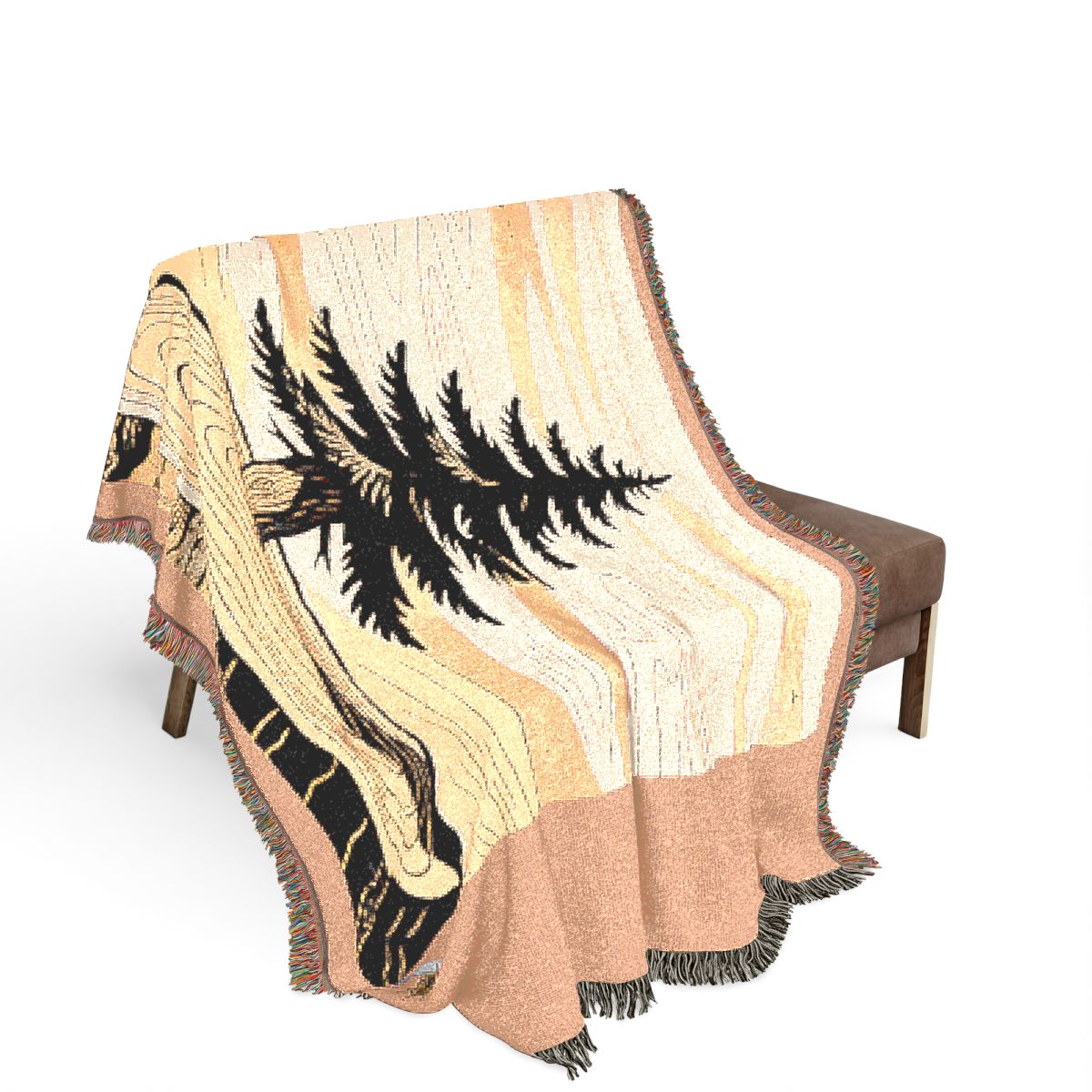 Original Art 1532 100% Cotton Woven Blanket, other view.