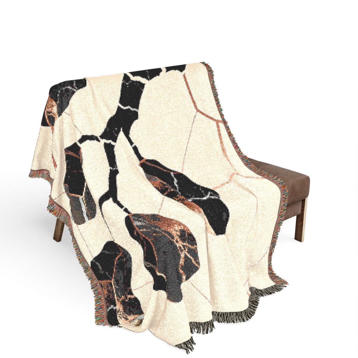 Original Art 1535 100% Cotton Woven Blanket, other view.