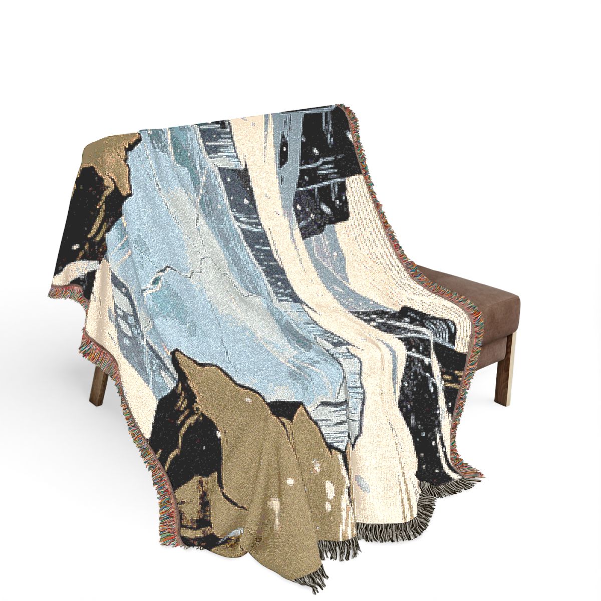 Original Art 1544 100% Cotton Woven Blanket, other view.