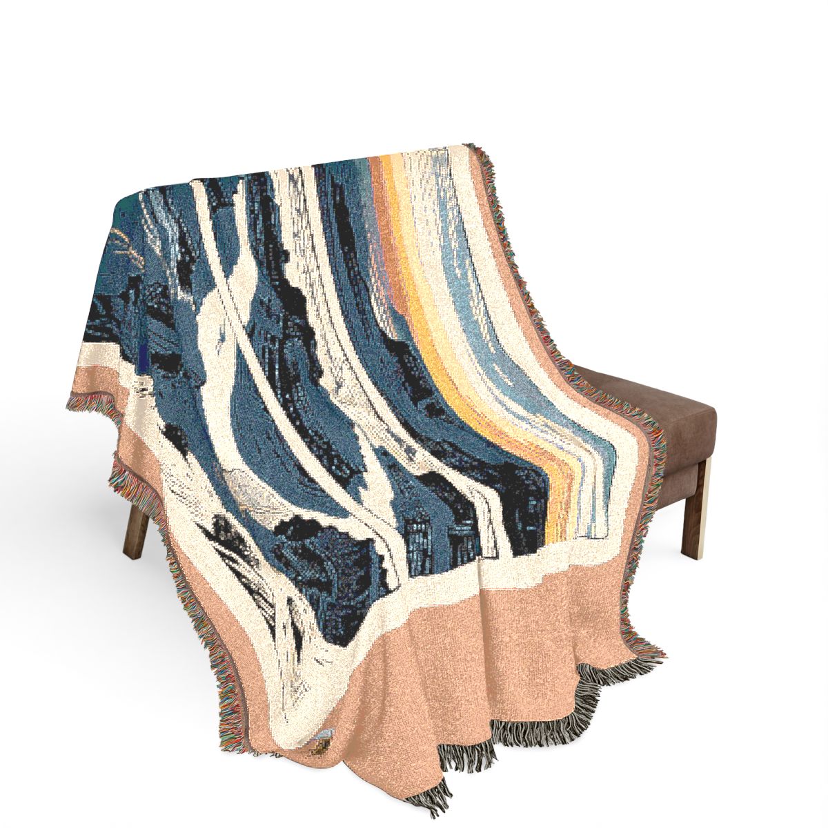 Original Art 1558 100% Cotton Woven Blanket, other view.
