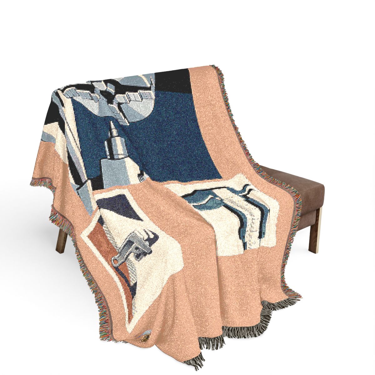 Original Art 1559 100% Cotton Woven Blanket, other view.