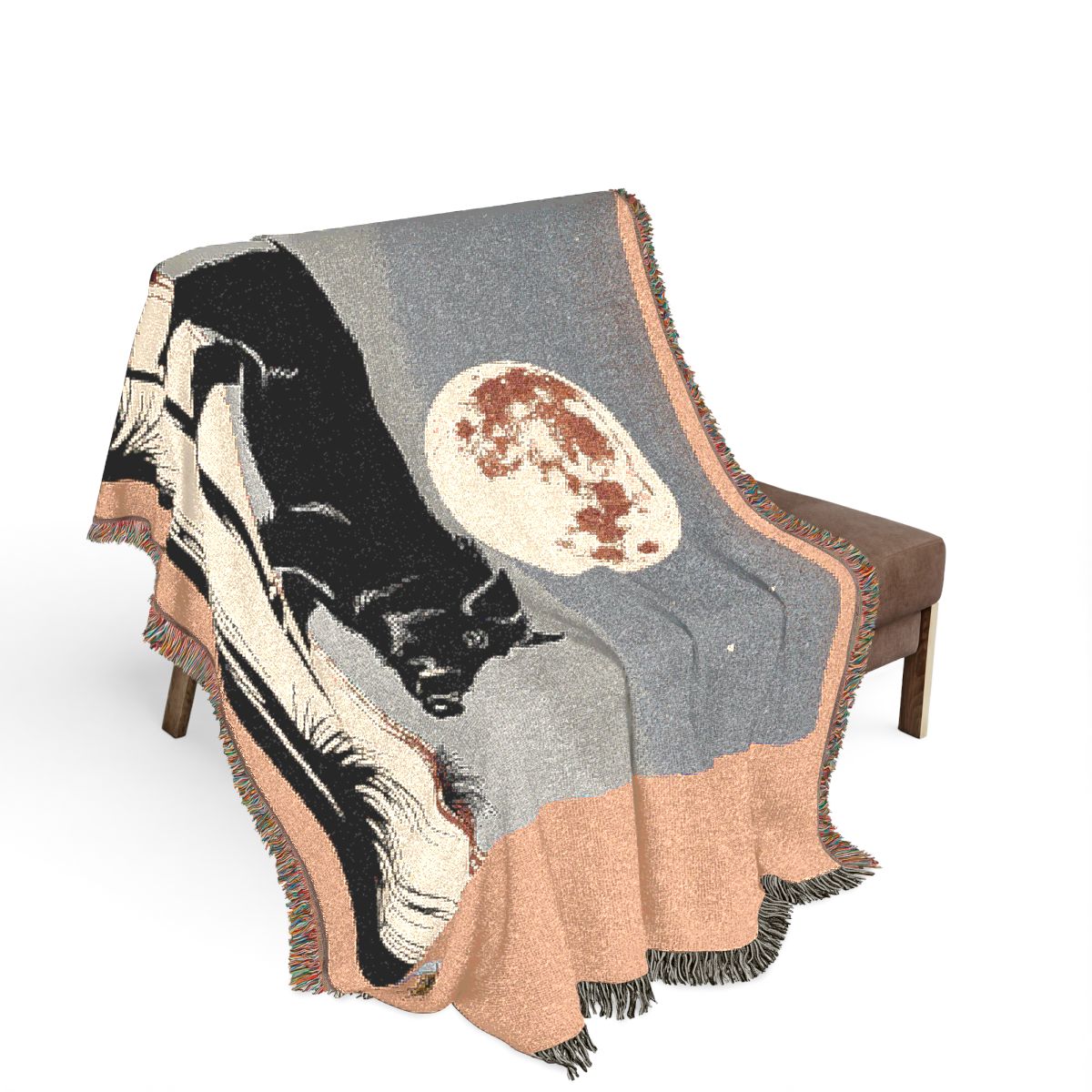 Original Art 1570 100% Cotton Woven Blanket, other view.
