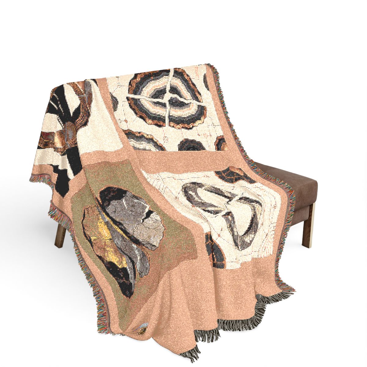 Original Art 1584 100% Cotton Woven Blanket, other view.