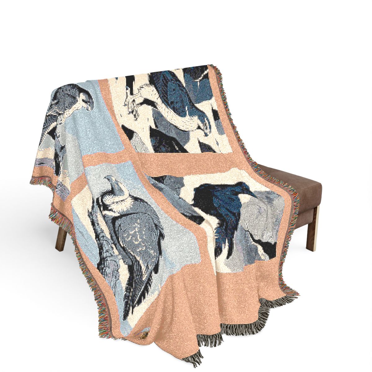 Original Art 1590 100% Cotton Woven Blanket, other view.