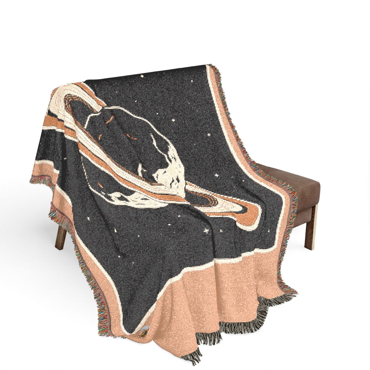 Original Art 1614 100% Cotton Woven Blanket, other view.