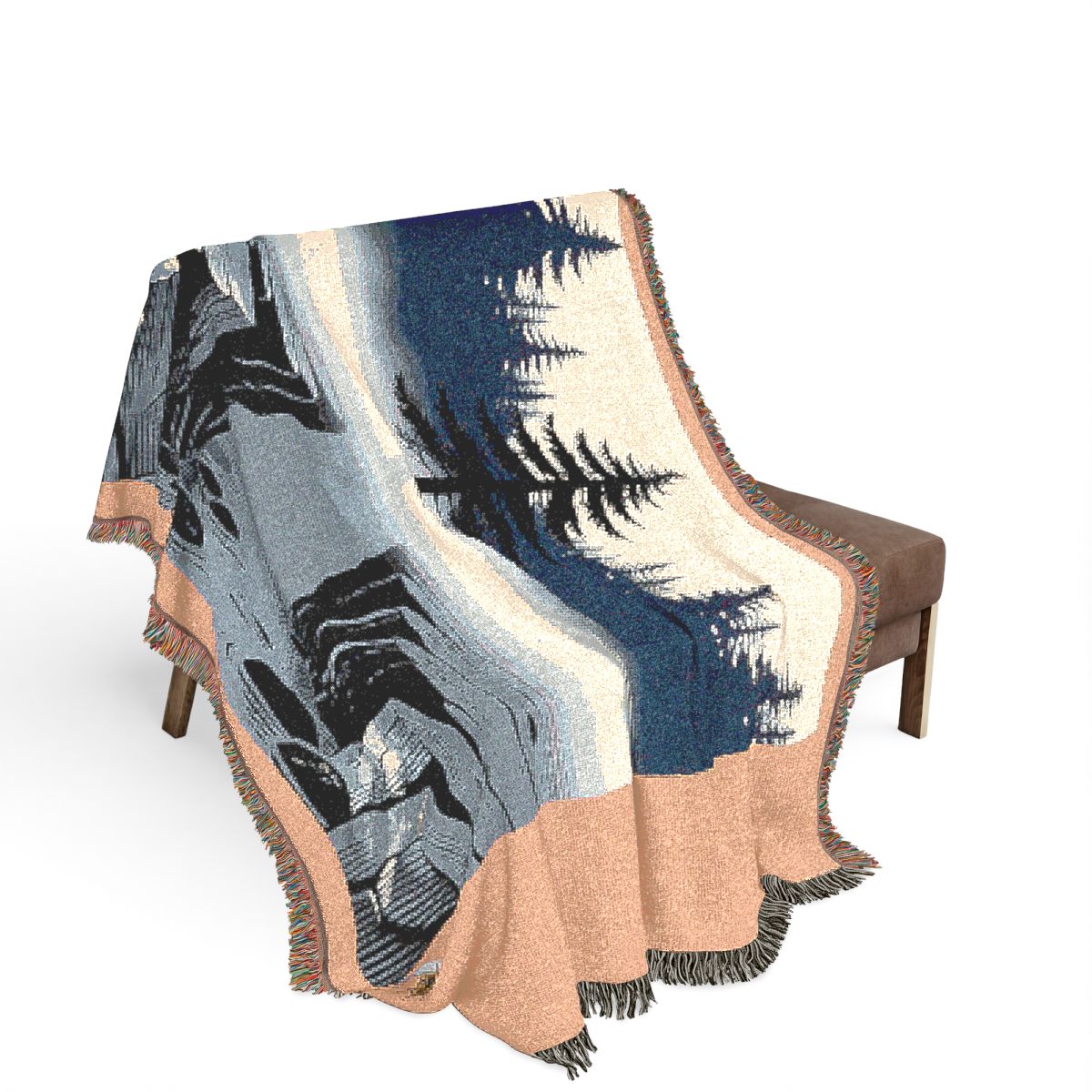 Original Art 1615 100% Cotton Woven Blanket, other view.