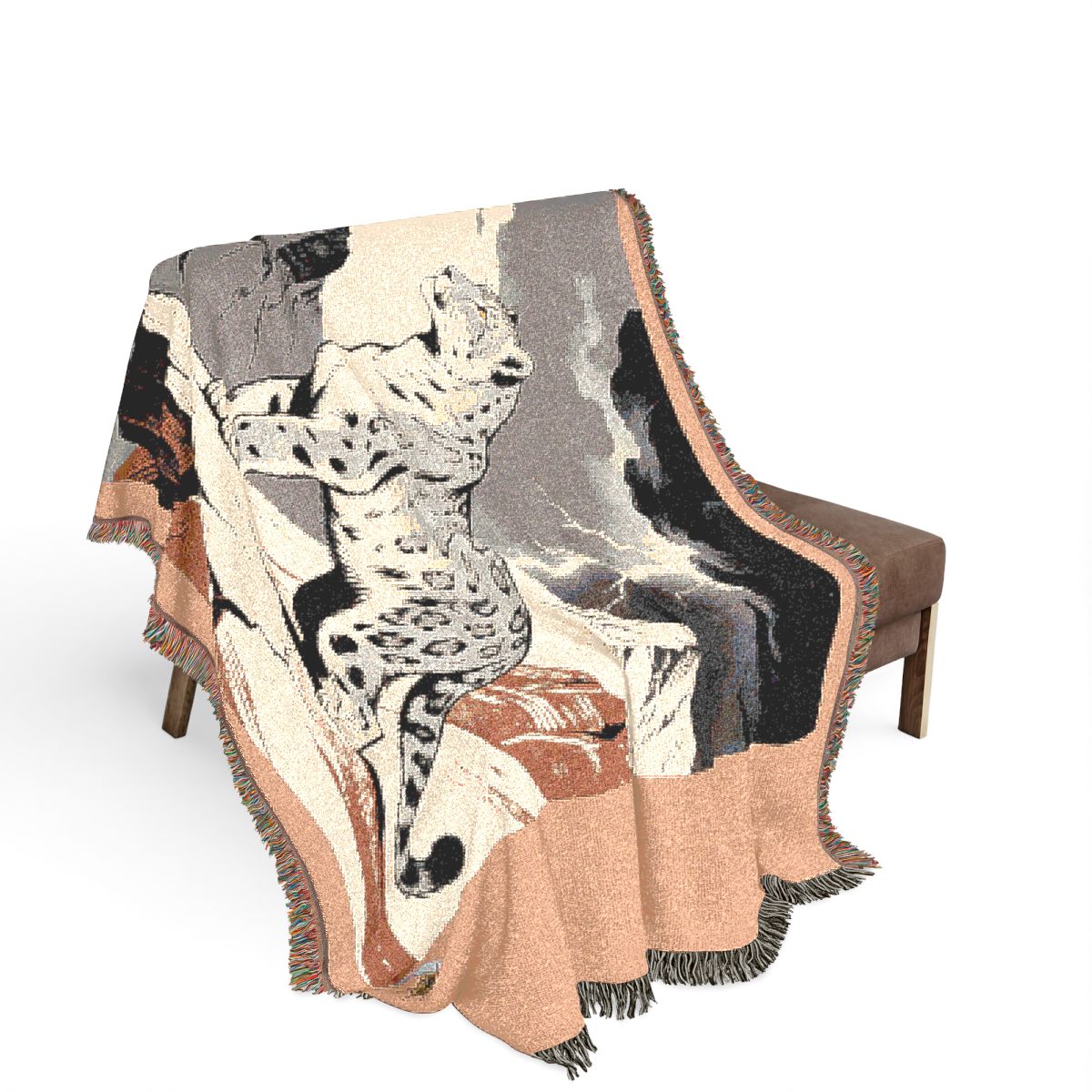 Original Art 1619 100% Cotton Woven Blanket, other view.