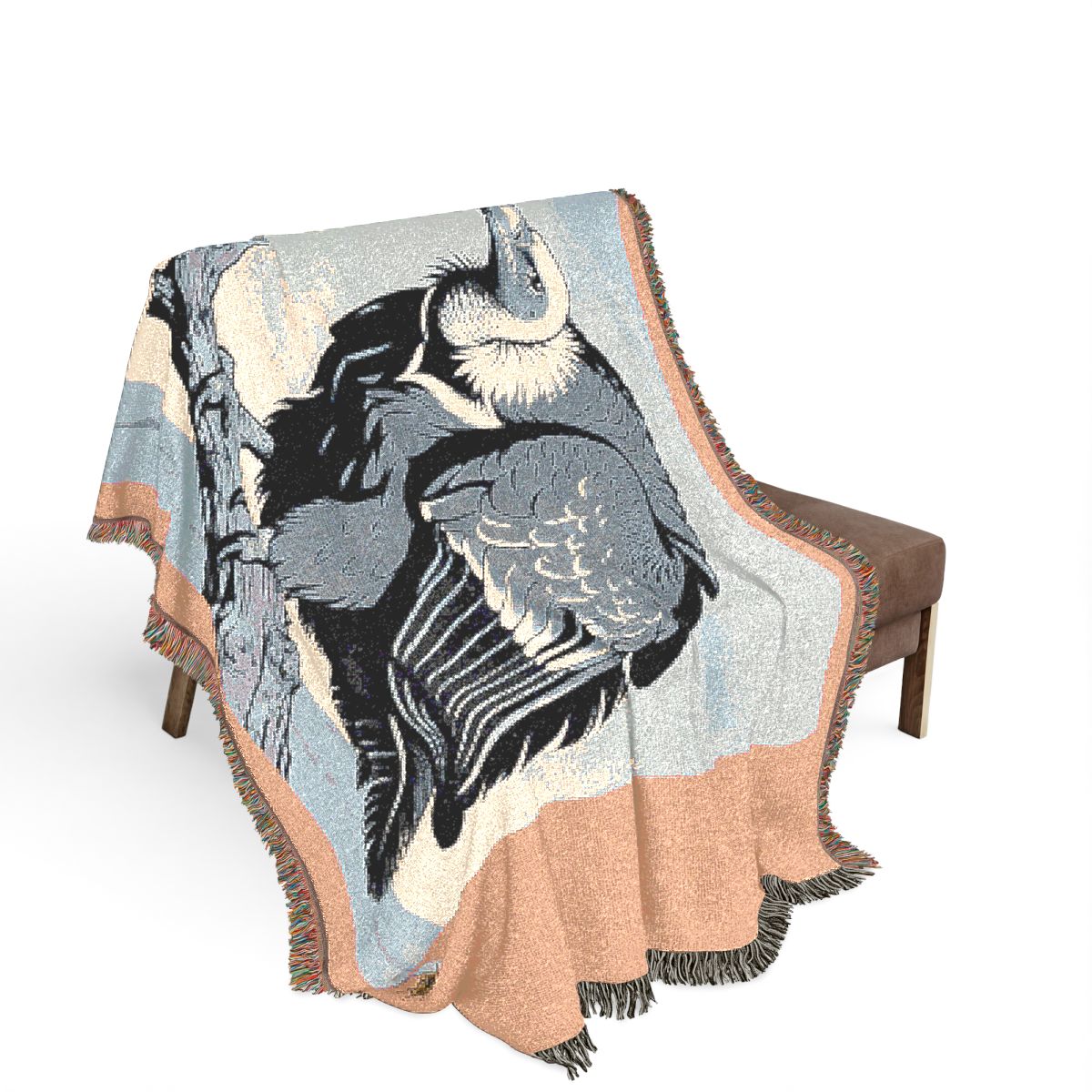 Original Art 1620 100% Cotton Woven Blanket, other view.