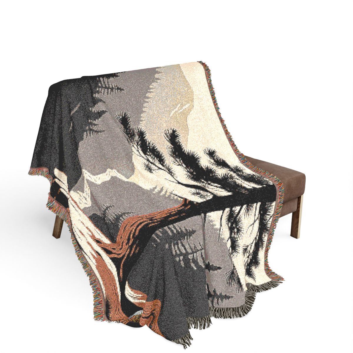 Original Art 1354 100% Cotton Woven Blanket, other view.