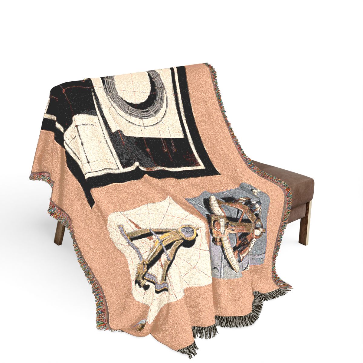Original Art 1374 100% Cotton Woven Blanket, other view.