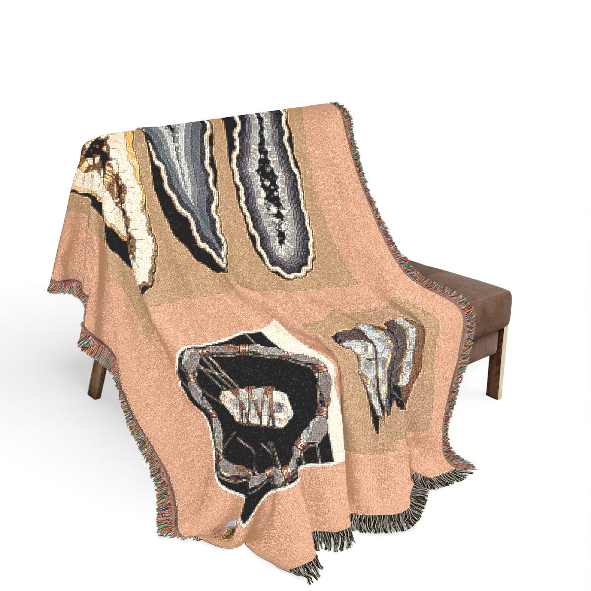 Original Art 1375 100% Cotton Woven Blanket, other view.