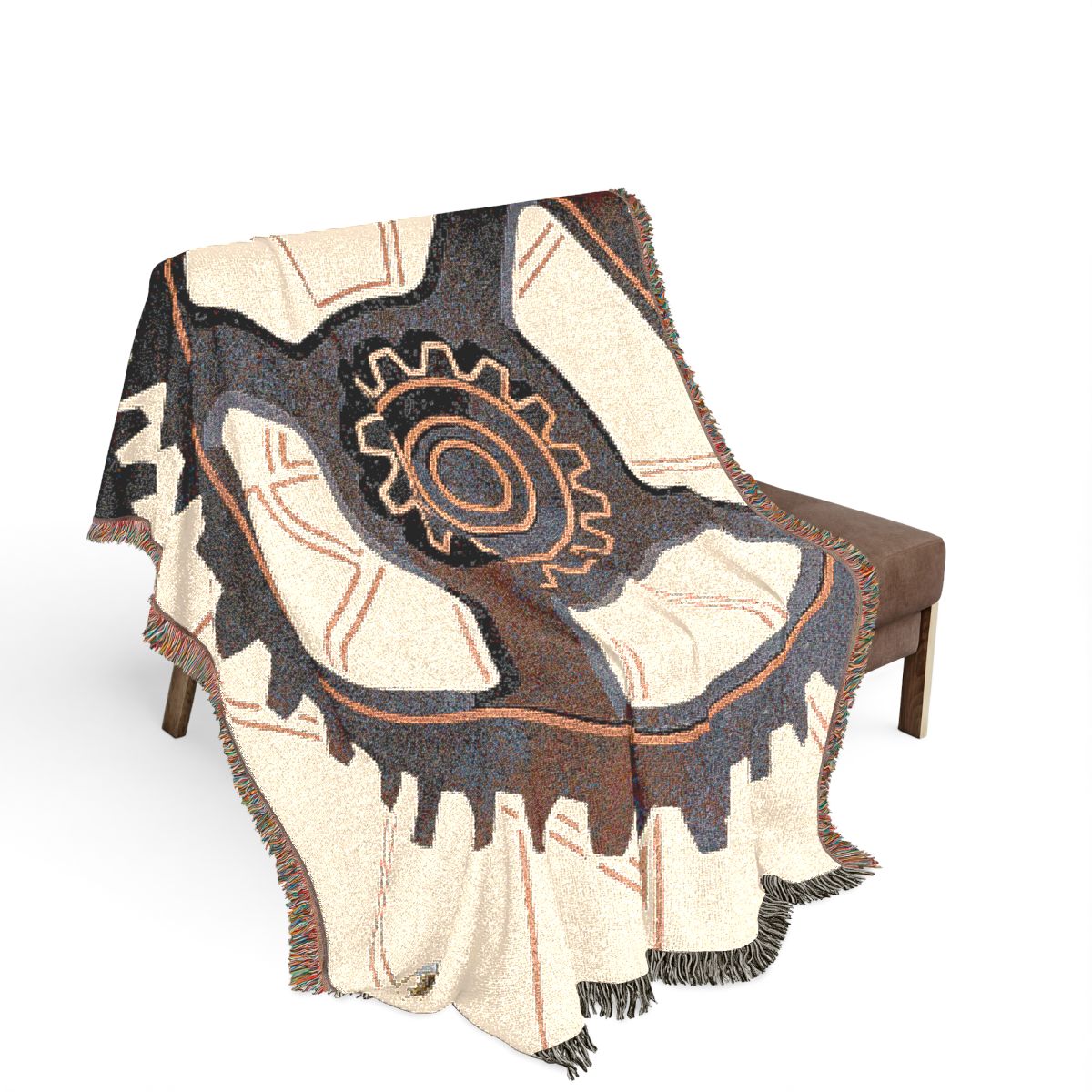 Original Art 1386 100% Cotton Woven Blanket, other view.