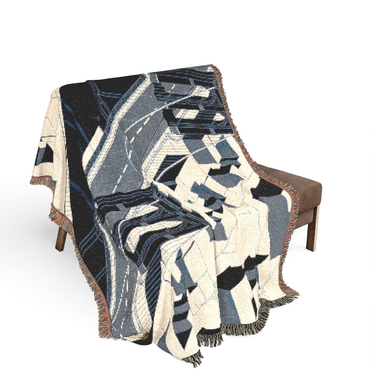 Original Art 1395 100% Cotton Woven Blanket, other view.