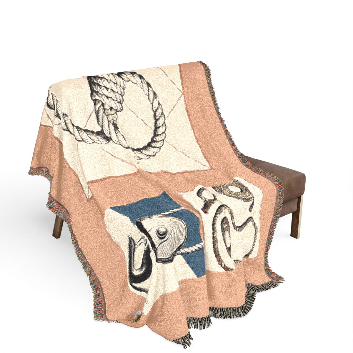 Original Art 1401 100% Cotton Woven Blanket, other view.