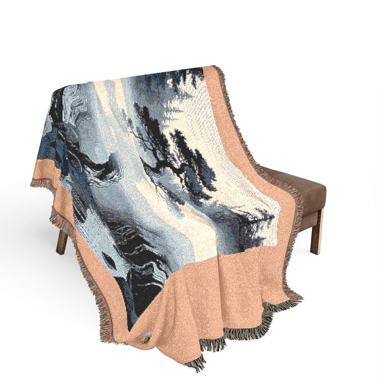 Original Art 1410 100% Cotton Woven Blanket, other view.