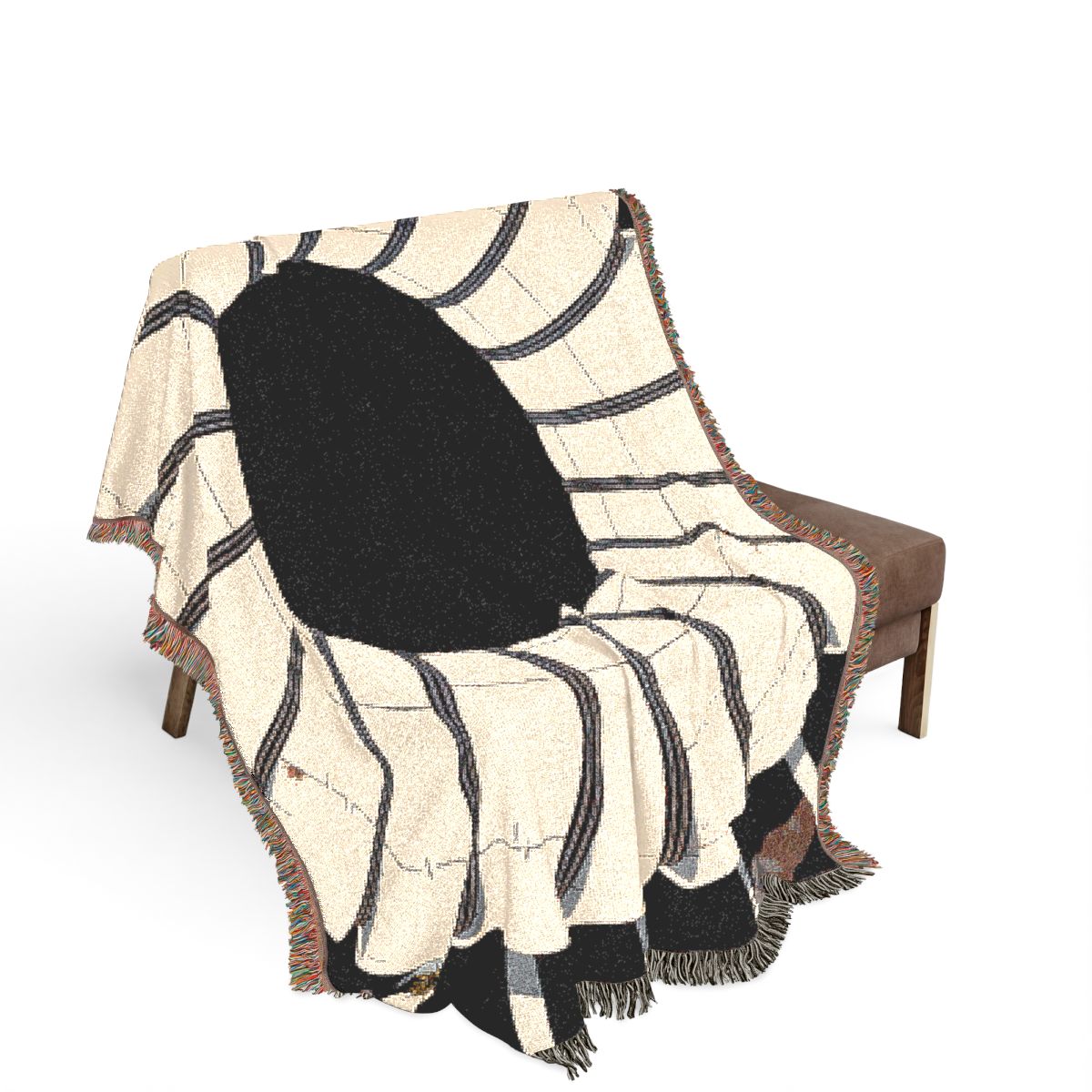 Original Art 1412 100% Cotton Woven Blanket, other view.