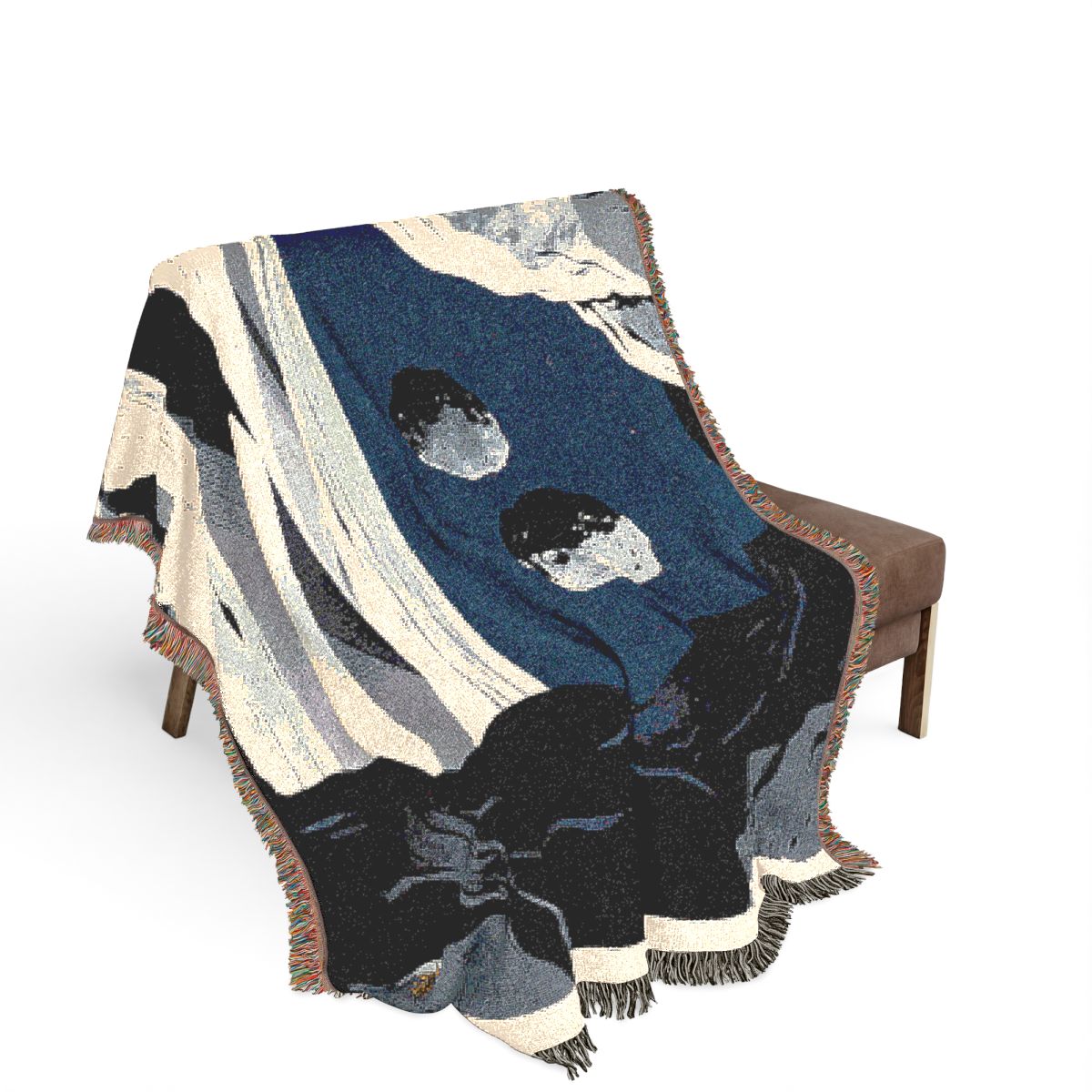 Original Art 1425 100% Cotton Woven Blanket, other view.