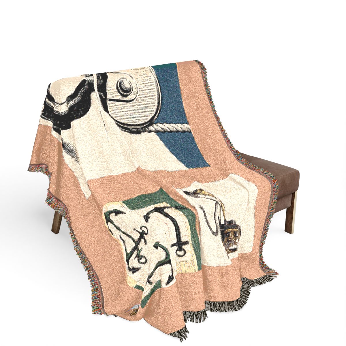 Original Art 1440 100% Cotton Woven Blanket, other view.