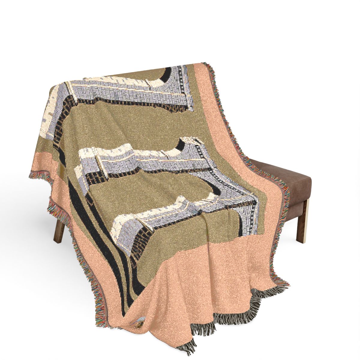Original Art 1450 100% Cotton Woven Blanket, other view.