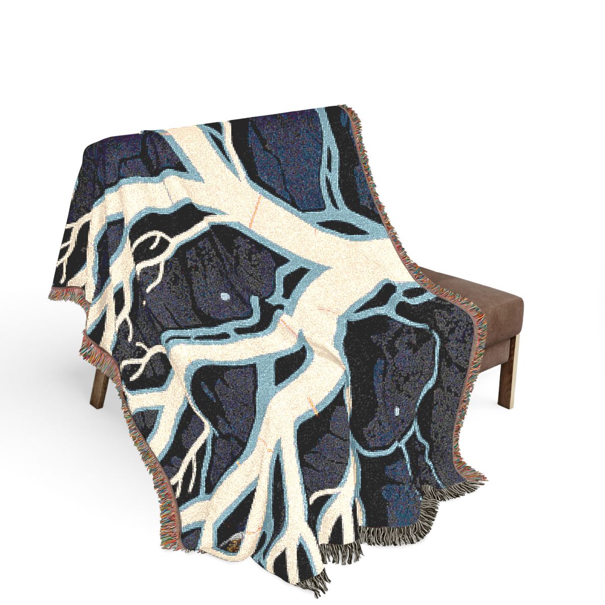 Original Art 1451 100% Cotton Woven Blanket, other view.