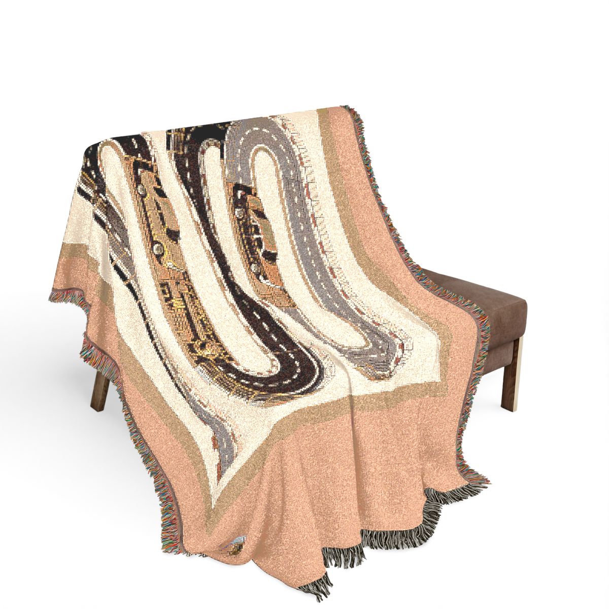 Original Art 1160 100% Cotton Woven Blanket, other view.