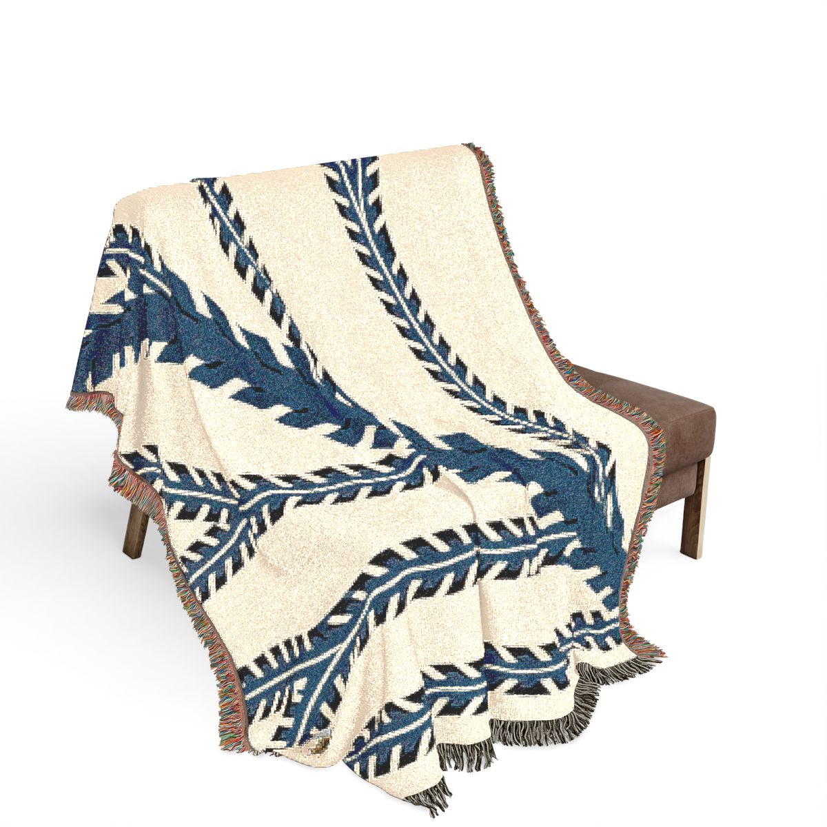 Original Art 1174 100% Cotton Woven Blanket, other view.