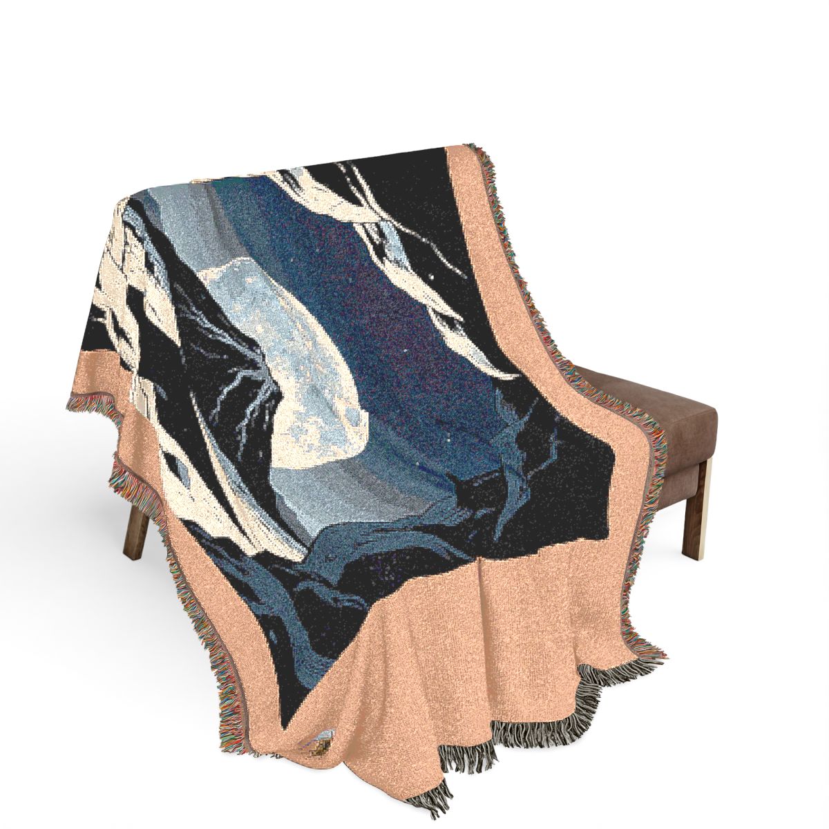 Original Art 1189 100% Cotton Woven Blanket, other view.