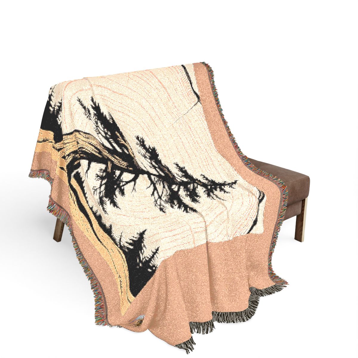Original Art 1190 100% Cotton Woven Blanket, other view.